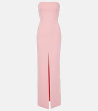 Solace London Bysha strapless crepe gown