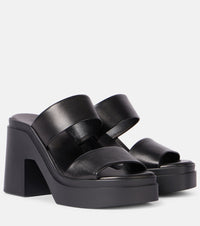 Clergerie Next 110 leather platform mules