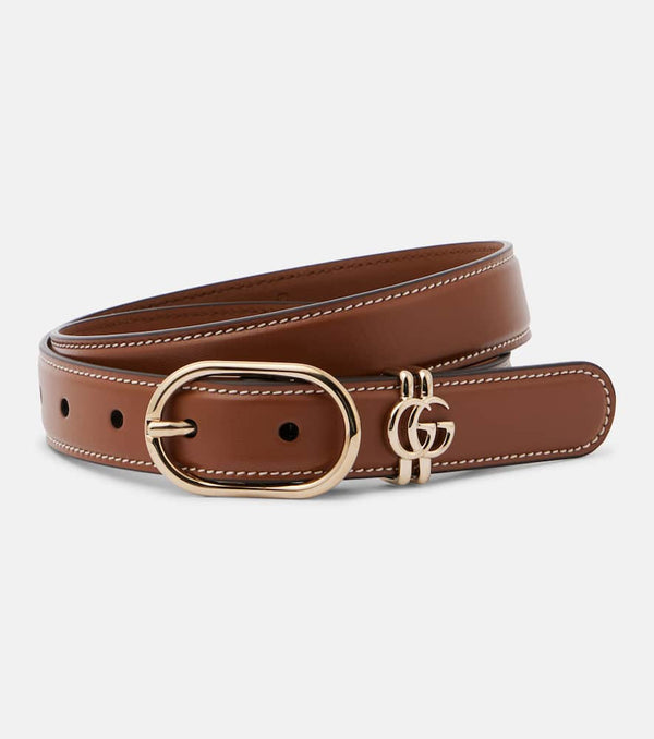 Gucci Double G leather belt