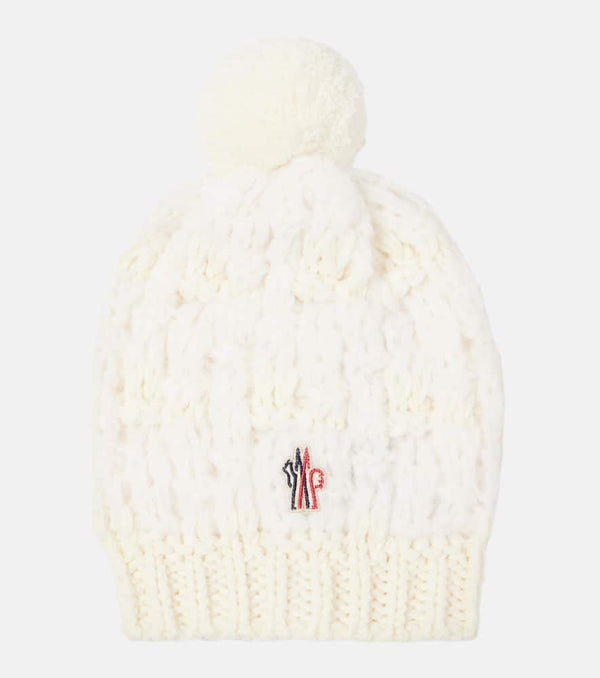 Moncler Logo alpaca and wool-blend beanie