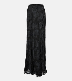 Etro Paisley satin maxi skirt