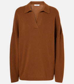 Fforme Louise wool and cashmere polo sweater