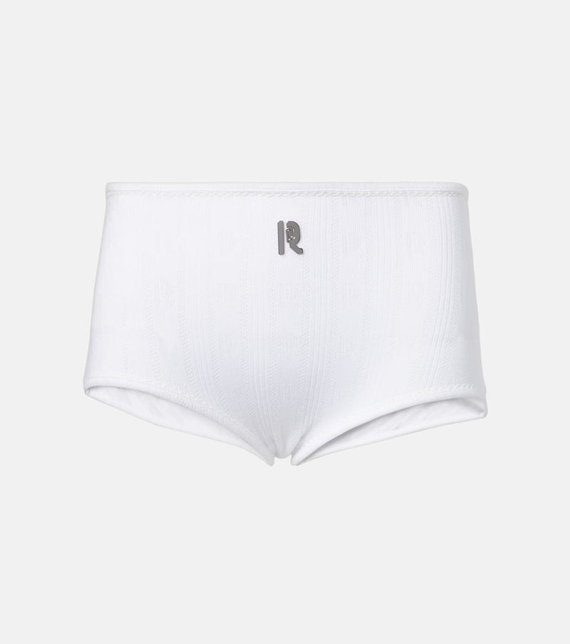 Rabanne High-rise cotton briefs