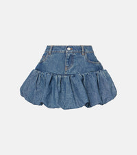 Coperni Balloon denim miniskirt