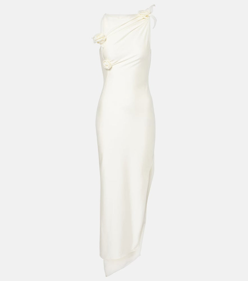 Coperni Embroidered asymmetric maxi dress