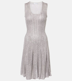 Alaïa Sequined knitted minidress