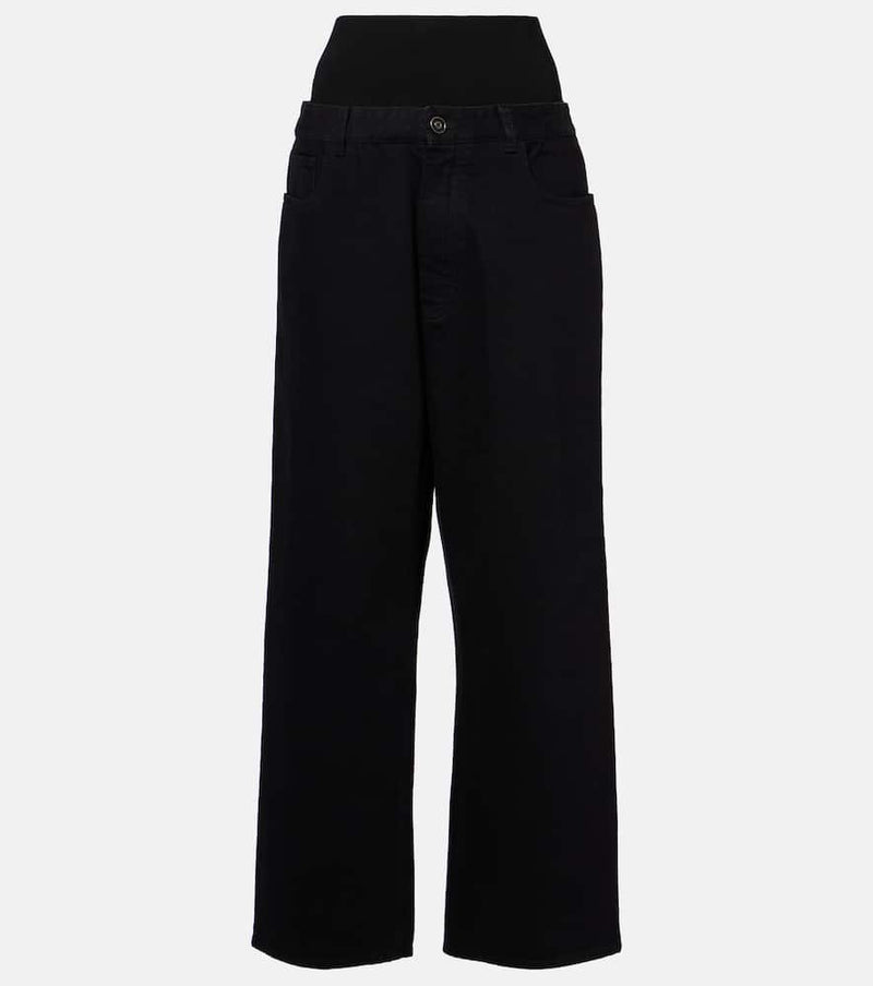 Alaïa High-rise straight jeans