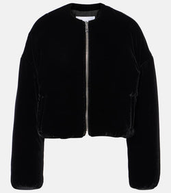 Alaïa Velvet bomber jacket