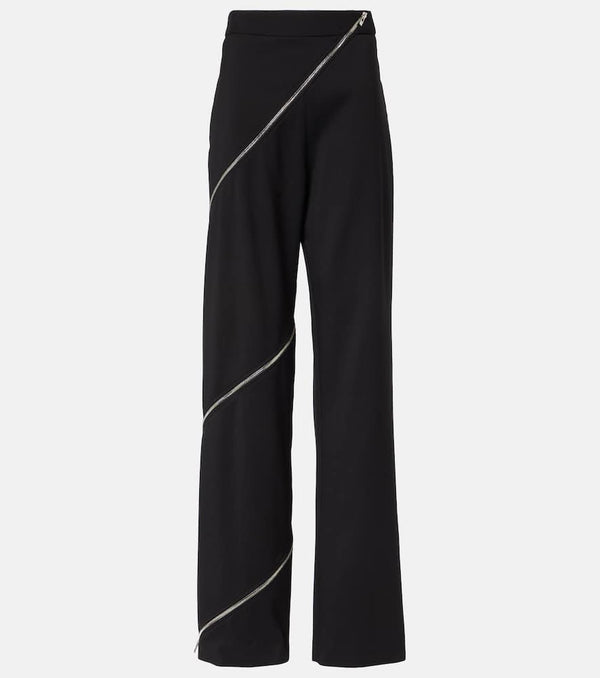 Alaïa Spiral cotton wide-leg pants