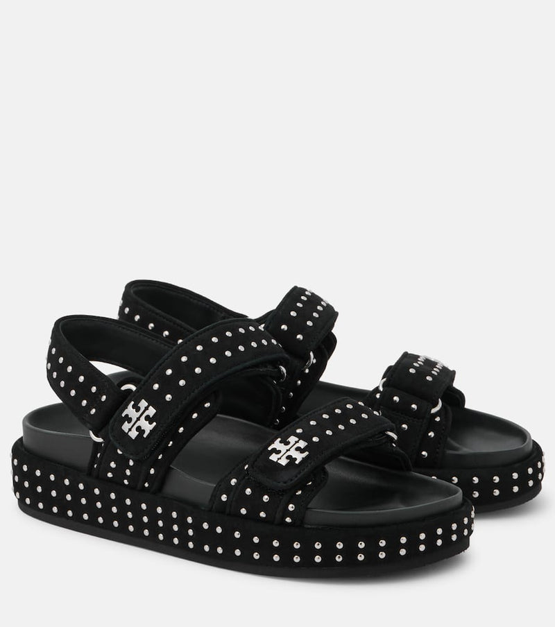 Tory Burch Kira Stud suede sandals