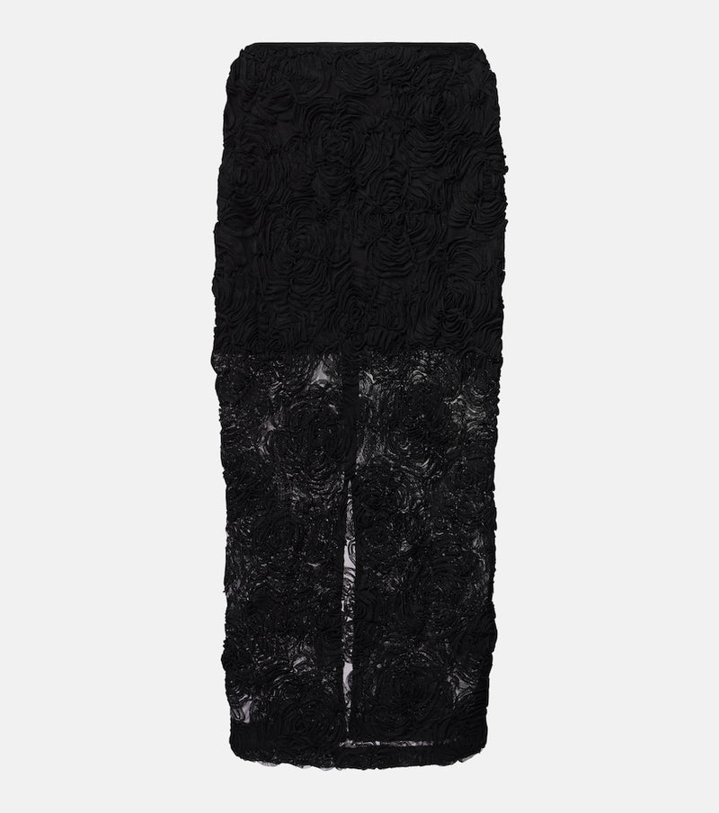 Rotate Floral pencil skirt