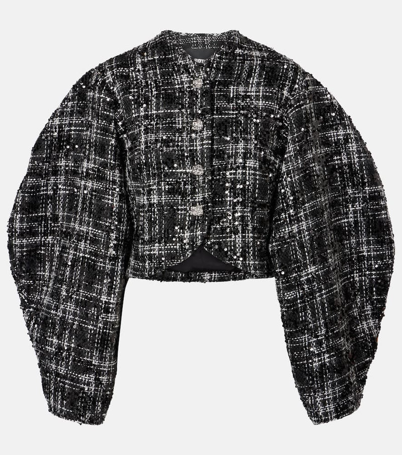 Rotate Sequined boucle jacket