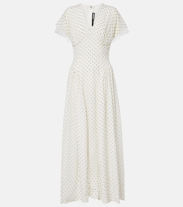 Rotate Polka-dot midi dress