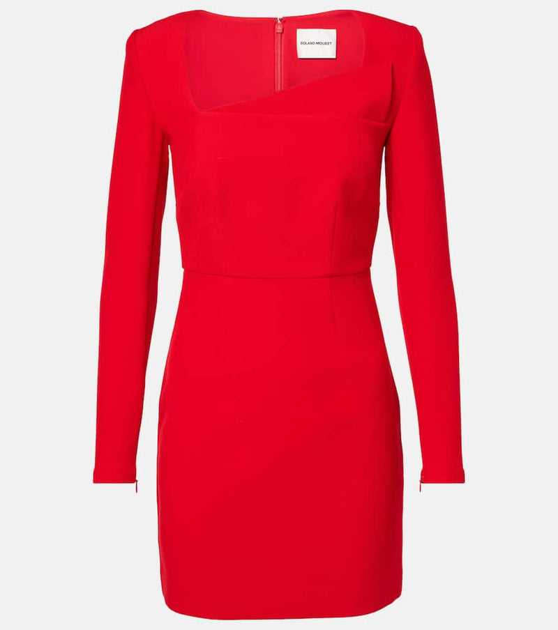 Roland Mouret Asymmetric crepe minidress