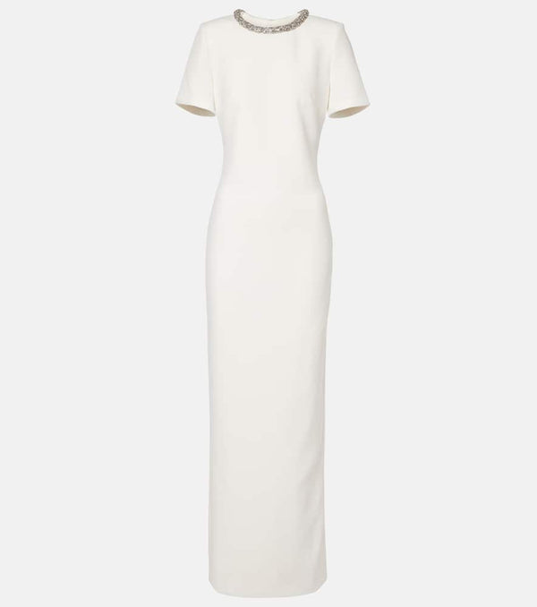 Roland Mouret Embellished crêpe gown