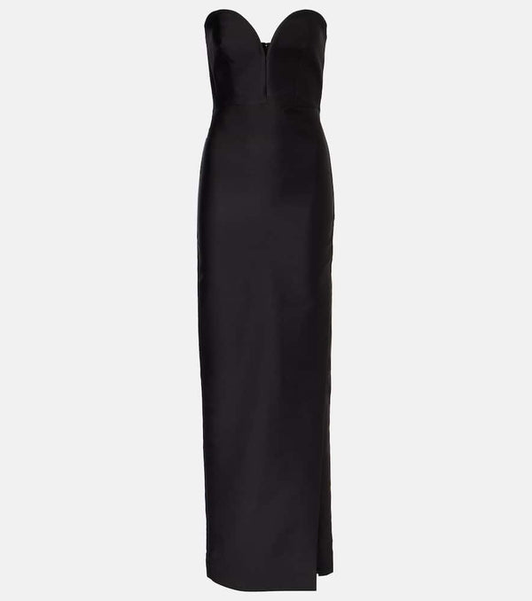 Roland Mouret Strapless taffeta gown