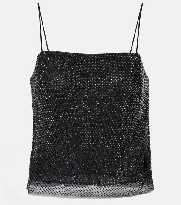 Roland Mouret Embellished silk chiffon camisole