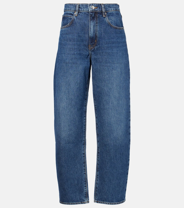 Frame Low Slung mid-rise barrel-leg jeans