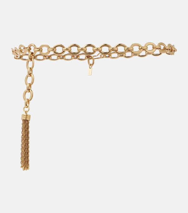 Chloé Pompom chain belt