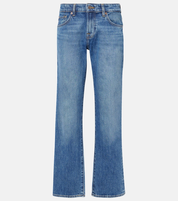 7 For All Mankind Mankind mid-rise straight jeans