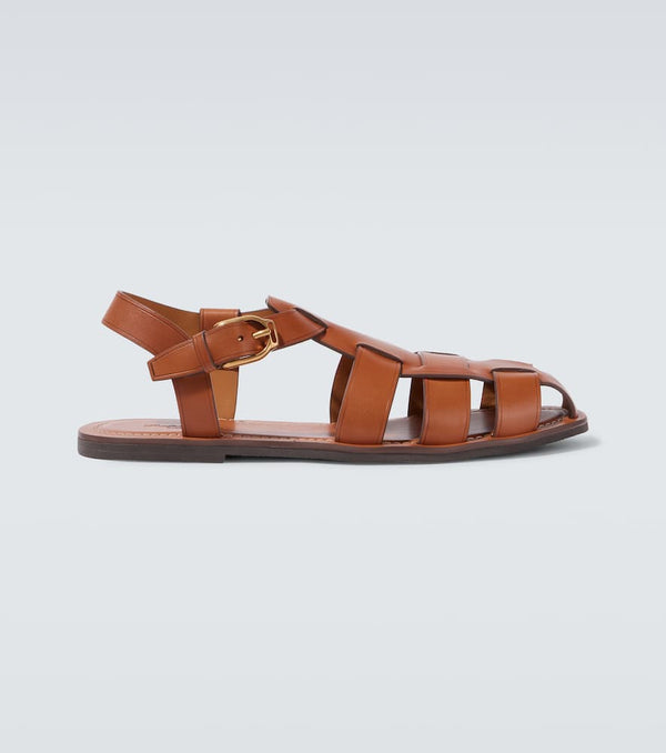 Ralph Lauren Purple Label Leather fisherman sandals