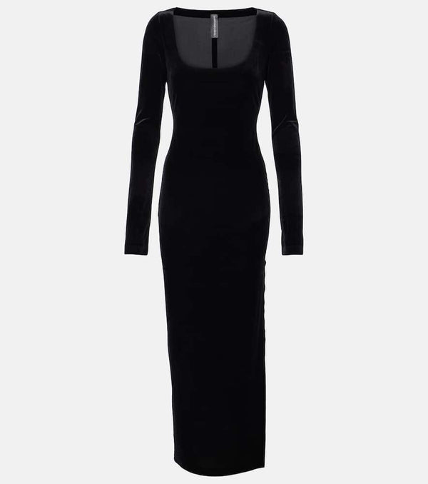 Norma Kamali Velvet maxi dress