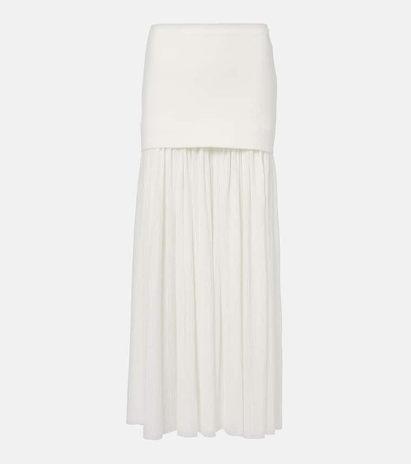 Proenza Schouler Paige pleated crêpe chiffon maxi skirt