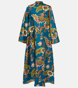 La DoubleJ Magnifico printed silk midi dress