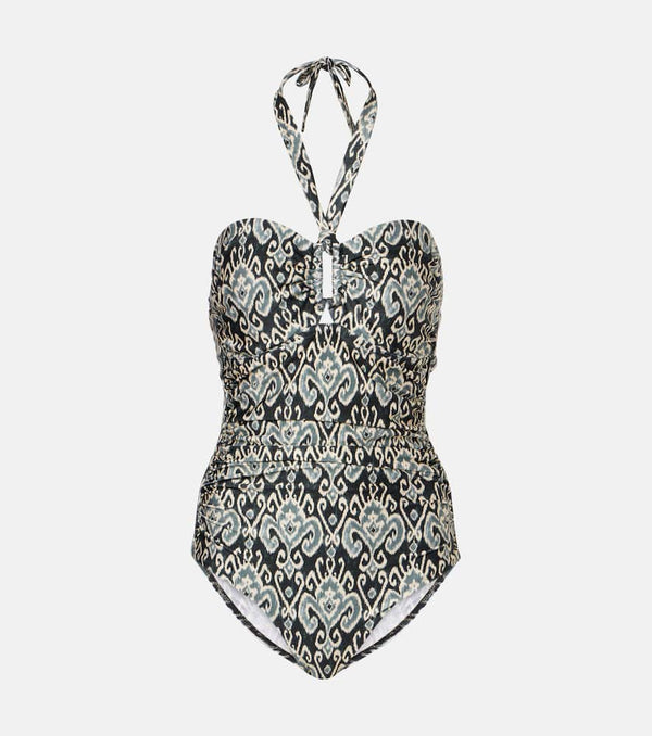 Zimmermann Wylie Wide Link printed swimsuit