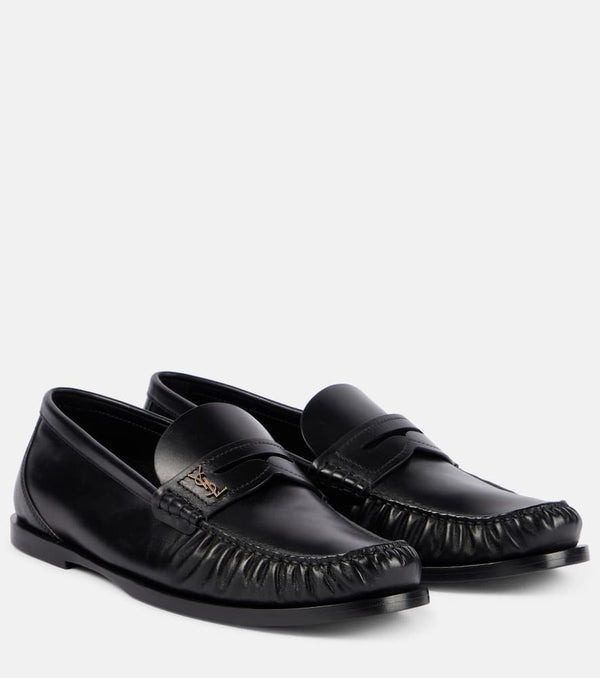 Saint Laurent Laurent leather penny loafers