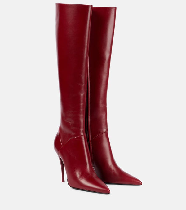 Saint Laurent Vivian 100 leather knee-high boots