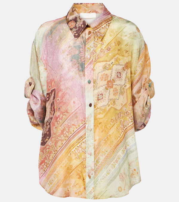 Zimmermann Tallow printed silk shirt