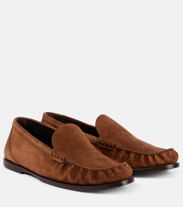 Saint Laurent Laurent suede penny loafers