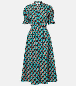 Diane von Furstenberg Erica printed cotton midi dress