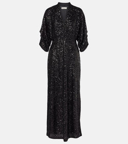 Diane von Furstenberg Jessel sequined maxi dress