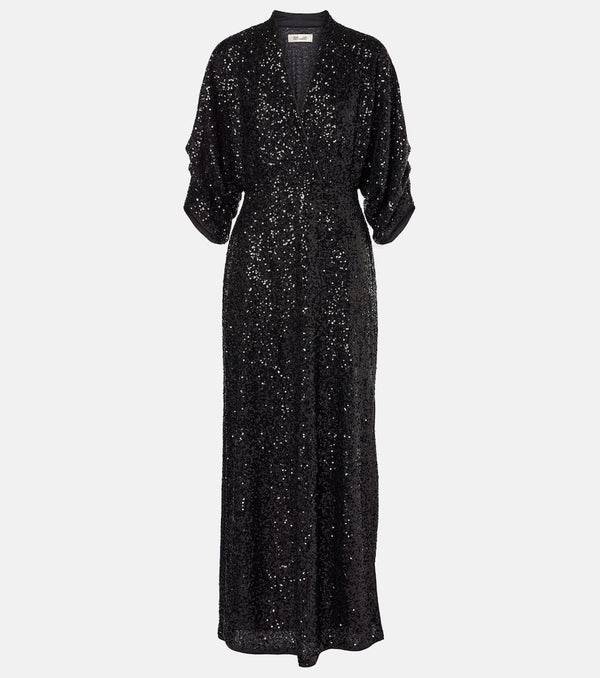 Diane von Furstenberg Jessel sequined maxi dress