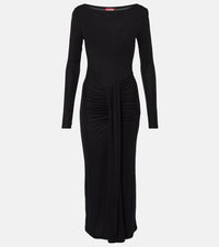 Staud Ruched jersey midi dress