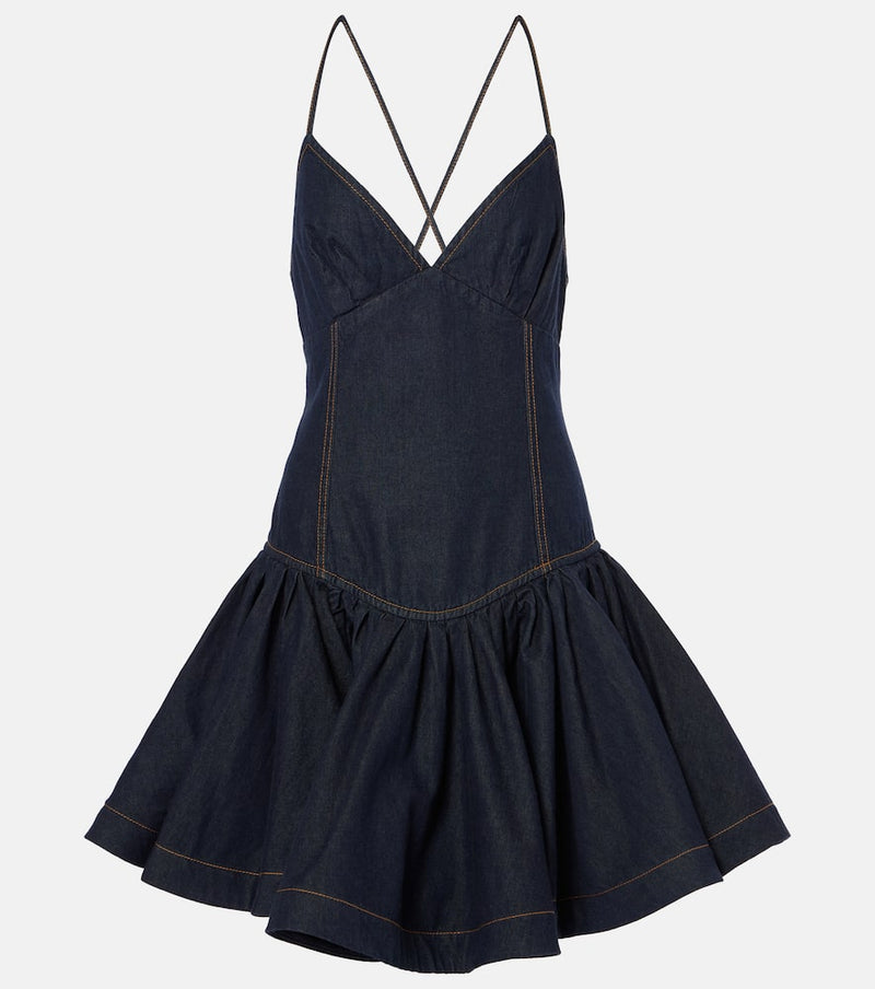 Zimmermann Crush denim minidress