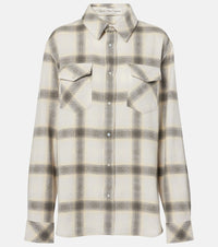 God's True Cashmere Moon plaid cashmere shirt