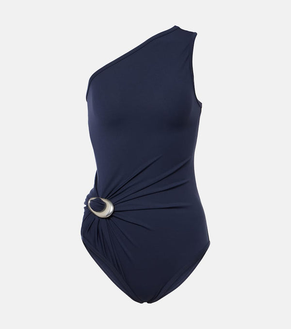 Bottega Veneta Gathered one-shoulder swimsuit