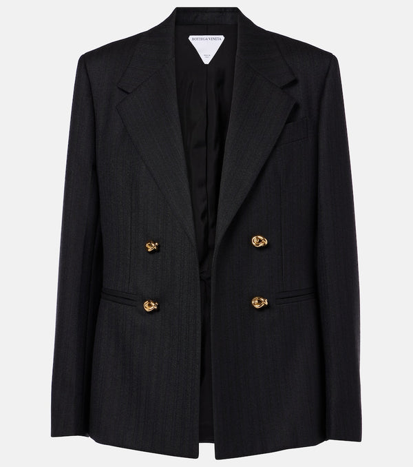 Bottega Veneta Knot striped wool blazer