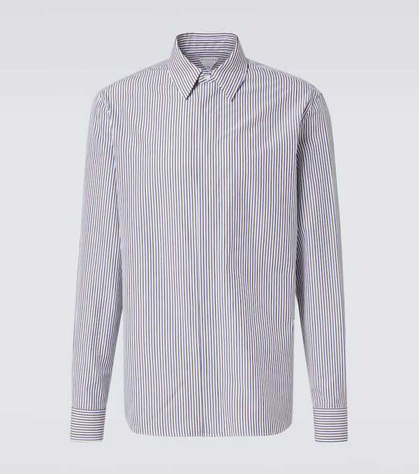 Bottega Veneta Striped cotton and linen shirt