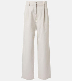 Brunello Cucinelli High-rise wide-leg jeans