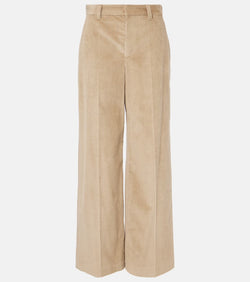 Brunello Cucinelli High-rise wide-leg corduroy pants