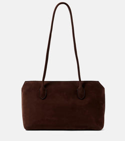 The Row Terrasse Medium suede shoulder bag