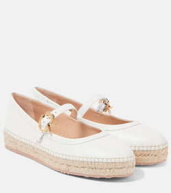 Gianvito Rossi Elda leather espadrilles