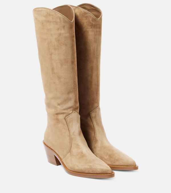 Gianvito Rossi 45 suede knee-high boots