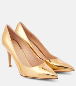 Gianvito Rossi Gianvito 85 metallic leather pumps