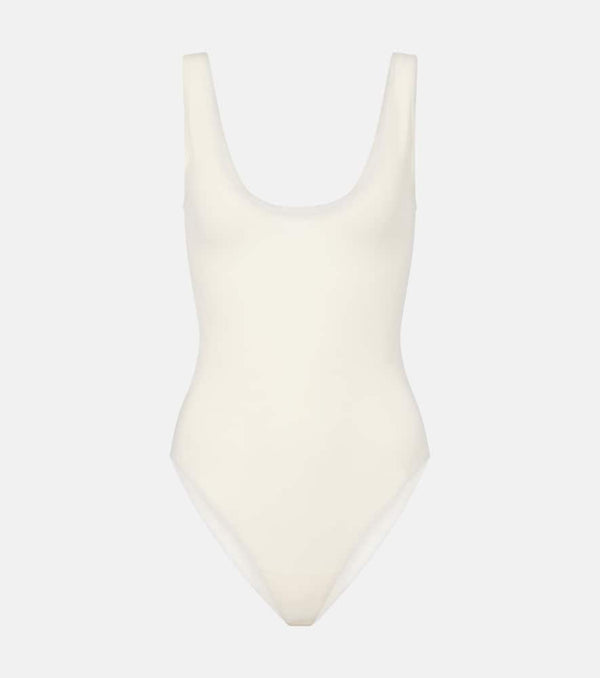 The Row Mandie silk-blend bodysuit