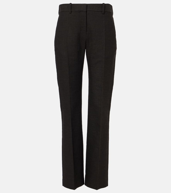 The Row Selvie cotton-blend straight pants